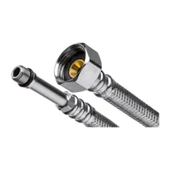 Węże elastyczne - Wężyk w oplocie ze stali nierdzewnej z długą końcówką 1/2" x M10 100 cm GW/GZ Invena - miniaturka - grafika 1