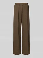 Spodnie damskie - Krój regular fit z dodatkiem wiskozy - miniaturka - grafika 1