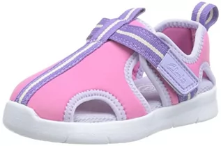 Buty dla chłopców - Clarks Ath Water T. Sneakersy dla chłopców i dziewczynek, różowe syntetyczne, 20,5 EU, Różowy syntetyczny, 20.5 EU - grafika 1