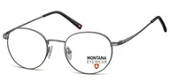 Okulary korekcyjne, oprawki, szkła - Jasnografitowe Lenonki okragle oprawki optyczne Montana MM609G - miniaturka - grafika 1