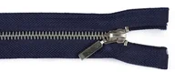 Pasmanteria - kufer-pasmanteria.pl Zamek metalowy nierozdzielczy 18 cm GRANATOWY SREBRNY 8E6E-209D5_20220506111133 - miniaturka - grafika 1