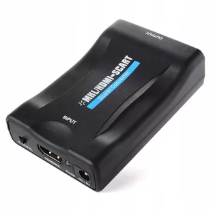 Adapter Konwerter Hdmi Na Do Av Euro Scart - Adaptery i przejściówki - miniaturka - grafika 2