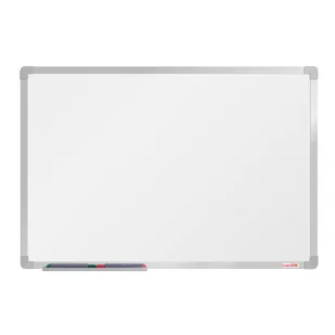 boardOK Biała magnetyczna tablica boardOK, 90 x 60 cm, eloksowana rama VOK060090-1100 - Tablice i flipcharty - miniaturka - grafika 1