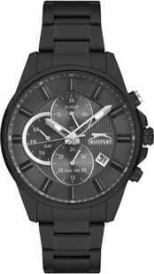 Zegarek Zegarek męski SLAZENGER SL.09.6553.2.01 czarny fashion na urodziny - Zegarki męskie - miniaturka - grafika 1