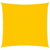 Parasole ogrodowe - vidaXL Kwadratowy żagiel ogrodowy, tkanina Oxford, 6x6 m, żóły 135582 - miniaturka - grafika 1