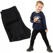 Legginsy - Ocieplane Getry chłopięce Długie legginsy Spodnie Czarne 116 - miniaturka - grafika 1