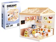 Domki dla lalek - Miniaturowy domek DIY - KOCIA KAWIARNIA, LED, 145 EL. - miniaturka - grafika 1