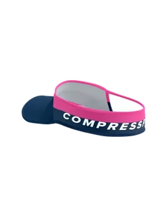 COMPRESSPORT Daszek biegowy ULTRALIGHT VISOR V2 mood indigo/magenta - Czapki i chusty sportowe damskie - miniaturka - grafika 4