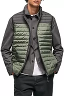 Kurtki męskie - Pepe Jeans Connel Gillet Kurtka męska, Czarny (sprany czarny), XS - miniaturka - grafika 1