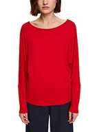 Koszulki i topy damskie - ESPRIT Collection Damska koszulka 102EO1K313, 610/DARK RED, XS - miniaturka - grafika 1