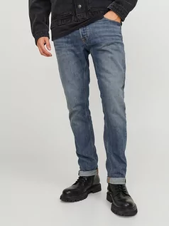 Spodnie męskie - Jack & Jones Dżinsy - Slim fit - w kolorze niebieskim - grafika 1