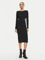 Sukienki - Patrizia Pepe Sukienka koktajlowa 8A1454/JZ26-K103 Czarny Slim Fit - miniaturka - grafika 1