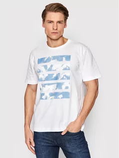 Koszulki męskie - Pierre Cardin T-Shirt 20400/000/2028 Biały Regular Fit - grafika 1