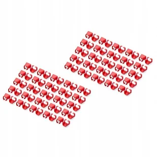 Klips na wtyk RJ45 DIGITUS czerwony, opakowanie 100 szt. - Pozostałe akcesoria sieciowe - miniaturka - grafika 1