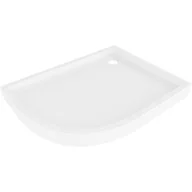 Brodziki prysznicowe - Mexen Flow+ brodzik półokrągły asymetryczny prawy 90 x 80 cm, biały połysk - 46Q108090RH - miniaturka - grafika 1