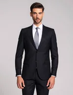 Marynarki męskie - marynarka rosolini 01 granatowy slim fit - miniaturka - grafika 1