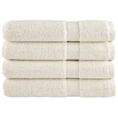 Ręczniki - vidaXL Ręczniki premium SOLUND, 4 szt., kremowe, 100x200 cm, 600 g/cm² - miniaturka - grafika 1