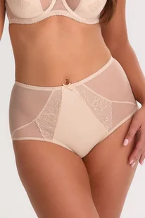 Bella Misteria Figi Piasek Sahary 128 Koronkowe z wysokim stanem M Beżowy - Majtki damskie Bella Misteria Figi Piasek Sahary 128 Koronkowe z wysokim stanem M Beżowy - Majtki damskie - miniaturka - grafika 1