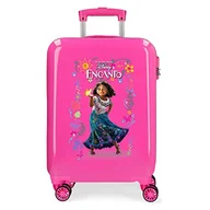Walizki - Disney Urocza walizka kabinowa różowa 38 x 55 x 20 cm sztywne ABS boczne zapięcie 34 l 2 kg 4 podwójne koła - miniaturka - grafika 1