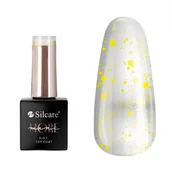 Lakiery do paznokci - Silcare maniMORE DOT top coat do paznokci Yellow 10g - miniaturka - grafika 1