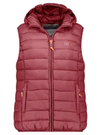 Kamizelki damskie - Geographical Norway Kamizelka pikowana "Vatikolor" w kolorze bordowym - miniaturka - grafika 1