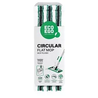 Miotły, szufle, mopy - Mop płaski 35,5 x 10 cm Circular z kijem teleskopowym 137 cm - miniaturka - grafika 1