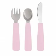 Sztućce dla dzieci - We Might Be Tiny Sztućce stalowe - powder pink - miniaturka - grafika 1