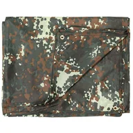Akcesoria turystyczne - Plandeka Tarp MFH 3 x 4 m Flecktarn - miniaturka - grafika 1