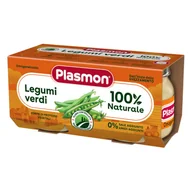 Dania dla dzieci - PLASMON OBIADEK ZIELONE WARZYWA 2X80G - miniaturka - grafika 1