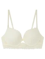 Biustonosze - Women'secret Beautiful Biustonosz Koronkowy Beżowy Damski, kość słoni, 90D - miniaturka - grafika 1