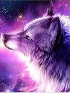 Zabawki kreatywne - Haft Diamentowy Diamond Painting Mozaika Diamentowa Zestaw Pies Wilk - miniaturka - grafika 1