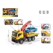 Samochody i pojazdy dla dzieci - Auto laweta z dźwigiem 1:10 światło dźwięk Madej - miniaturka - grafika 1