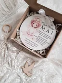 Pamiątka Chrztu Świętego - ANIOŁEK tabliczka kartka na chrzest pamiątka chrzest święty dziewczyn - miniaturka - grafika 1