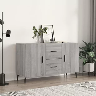 vidaXL Komoda, szary dąb sonoma, 100x36x60 cm, materiał drewnopochodny - Komody - miniaturka - grafika 1