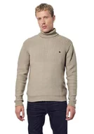 Swetry męskie - Kaporal Sweter męski-Model SHAD-Kolor oleju - Rozmiar XL, Ecru Beżowy, XXL - miniaturka - grafika 1
