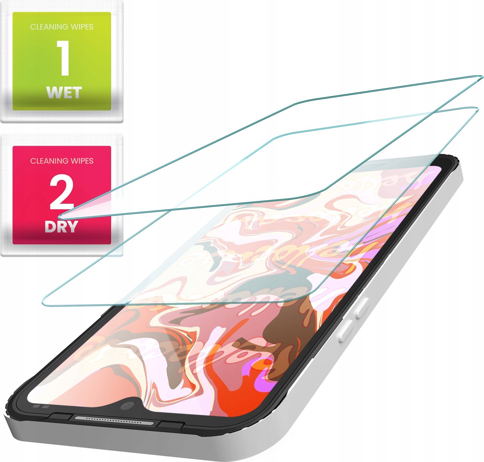Hello Case 2-PAK Szkło Hartowane do Samsung Galaxy Xcover 5 szybka 9H, płaskie 2.5D