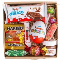 Zestawy upominkowe - Słodka PACZKA świąteczna MIKOŁAJKI dla dzieci ze słodyczami Kinder i nutellą - miniaturka - grafika 1