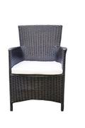 Fotele i krzesła ogrodowe - Bello Giardino Krzesło ogrodowe z czarnego technorattanu MS.002.003.KR - miniaturka - grafika 1