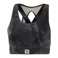 Bielizna sportowa damska - Biustonosz Salomon Cross Run W Black / AO - miniaturka - grafika 1