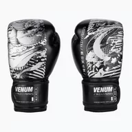 Rękawice bokserskie - Rękawice bokserskie dziecięce Venum YKZ21 Boxing black/white - miniaturka - grafika 1