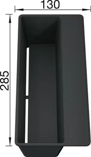 Blanco Wkad do komory z tworzywa SITYBox Lava grey (235494) - Pozostałe akcesoria kuchenne - miniaturka - grafika 1