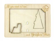 Ramki na zdjęcia - Yorkshire Terrier ramka na zdjęcie z psem grawer - miniaturka - grafika 1