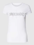 Koszulki i topy damskie - T-shirt z napisem z logo - miniaturka - grafika 1
