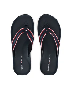 Tommy Hilfiger Japonki Comfort Hilfiger Beach Sandal FM0FM05510 Granatowy - Klapki i japonki męskie - miniaturka - grafika 1