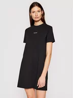 Sukienki - Calvin Klein Jeans Sukienka codzienna J20J215654 Czarny Regular Fit - miniaturka - grafika 1