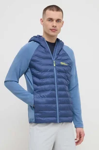 Jack Wolfskin kurtka sportowa Routeburn Pro Hybrid kolor niebieski - Kurtki i kamizelki sportowe męskie - miniaturka - grafika 1