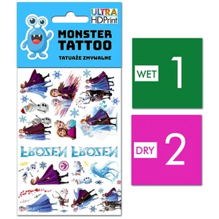TATUAŻE ZMYWALNE DLA DZIECI FROZEN KRAINA LODU WZORY ORYGINALNE - Zabawki kreatywne - miniaturka - grafika 1