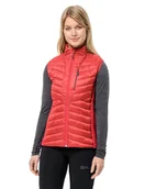 Kamizelki damskie - Jack Wolfskin Routeburn Pro Ins Vest W kamizelka damska, Vibrant Red, XS - miniaturka - grafika 1