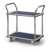 Wózki magazynowe - B2B Partner Wózek półkowy, 2 półki, 120 kg TD2/120 - miniaturka - grafika 1