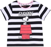 Piżamy damskie - Czarno-biała koszulka Snoopy XXS - miniaturka - grafika 1